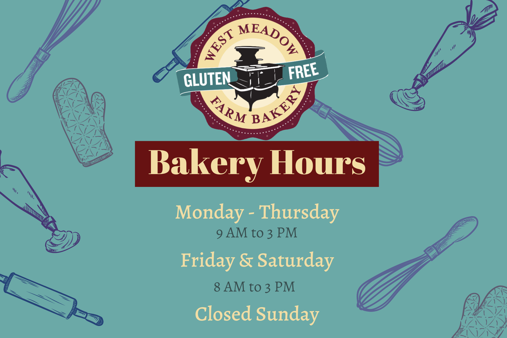 Vermont's Premiere GlutenFree Bakery — West Meadow Farm Bakery